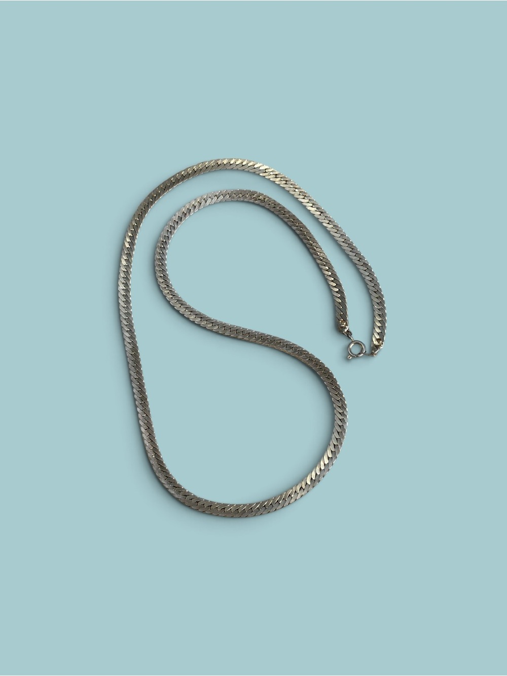 Elegant Gold Herringbone Chain Necklace - Women Jewelry